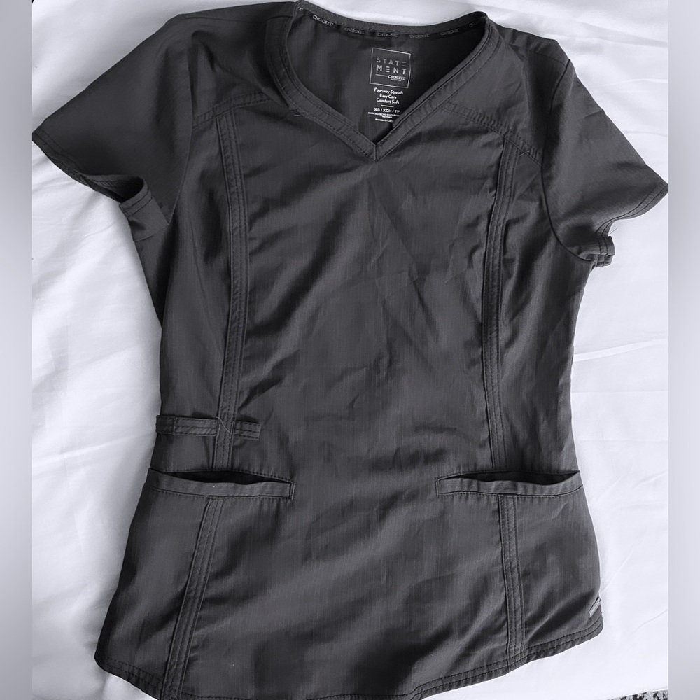 Grey scrub top